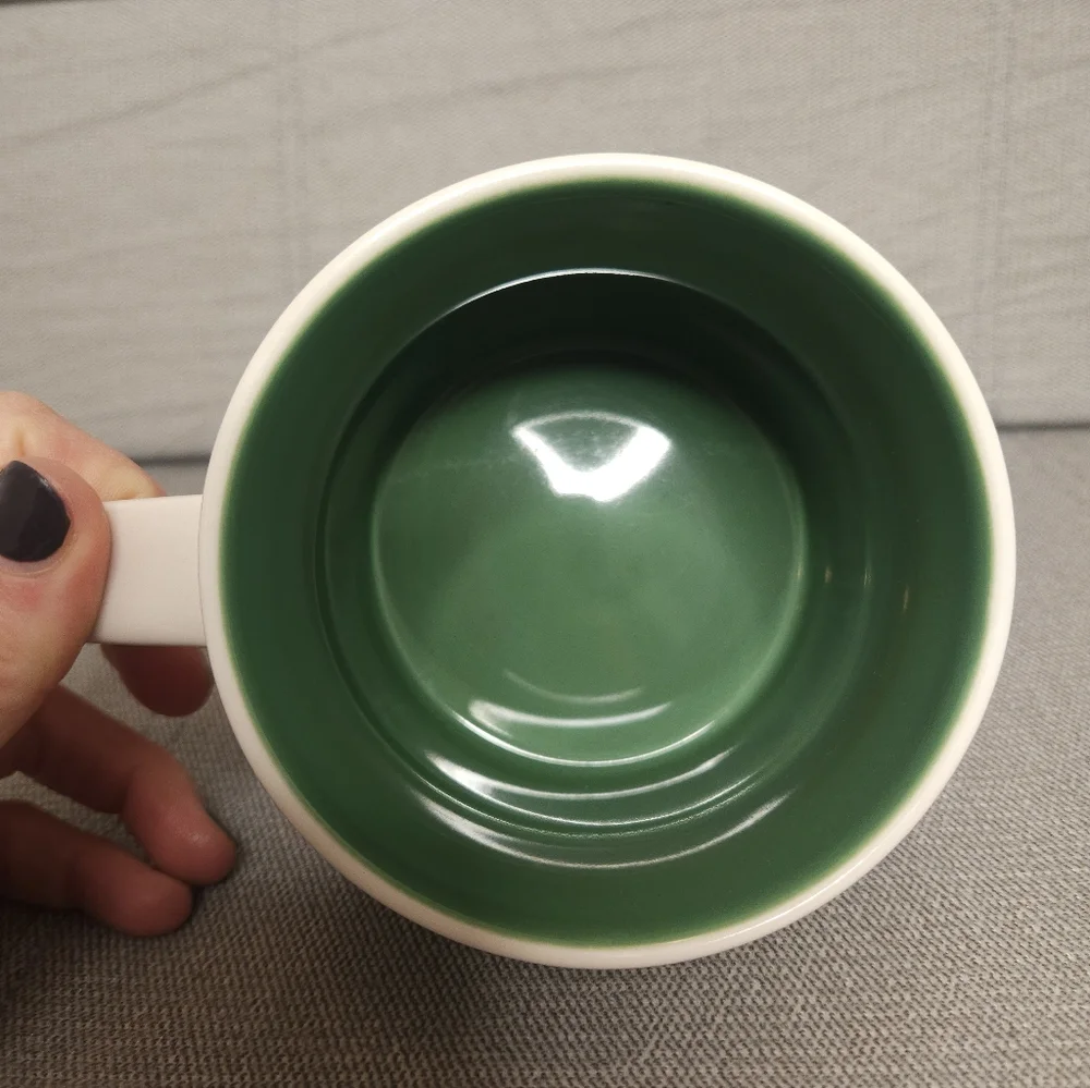 Curaçao Starbucks Been There Souvenir Ceramic Mug - Green Interior - Picture 4 of 4
